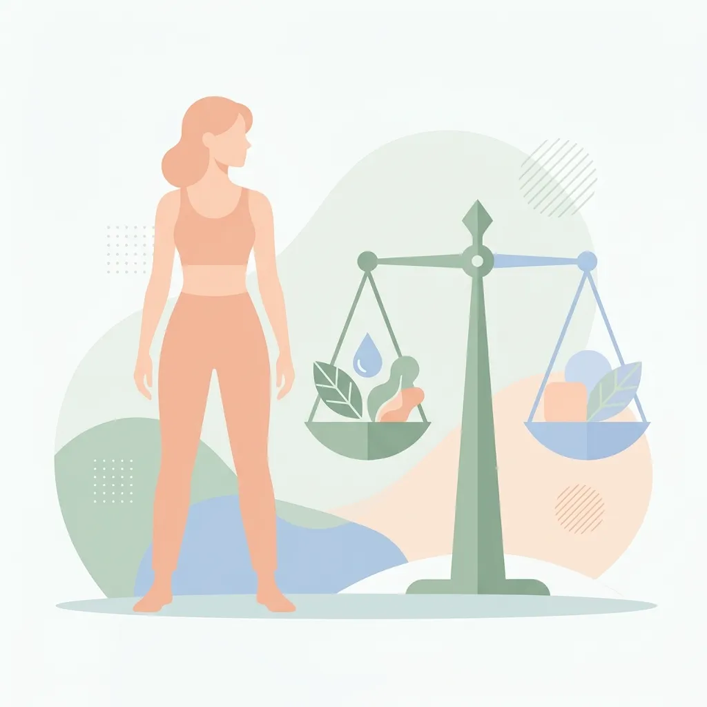 Illustration representing ideal bmi females