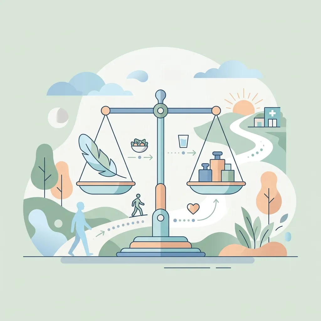 Illustration representing ideal weight guide